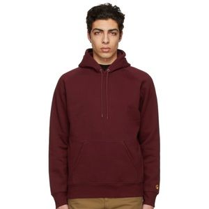 Carhartt WIP Burgundy Chase Hoodie
